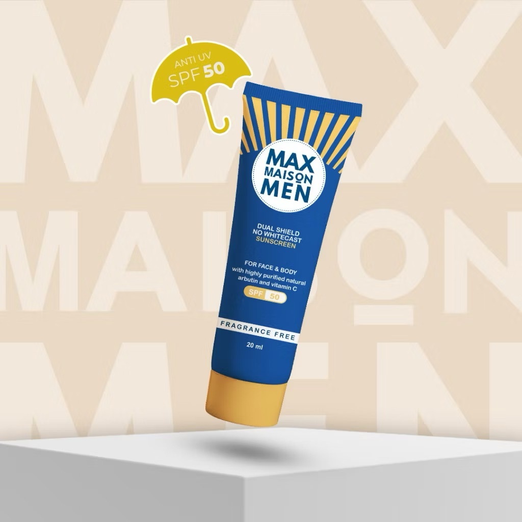 Max Maison Men Dual Shield No Whitecast Sunscreen SPF 50