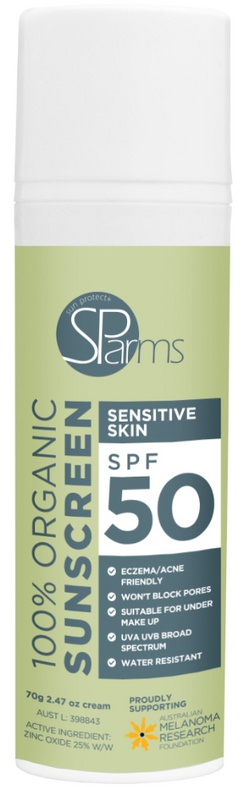 SPARMS 100% Organic Sunscreen - Sensitive Skin