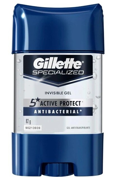 Gillette Specialized Invisible Gel Antibacterial Antitranspirante
