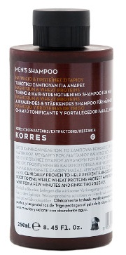 Korres Men's Magnesium And Wheat Protein Toning And Hair Strengthening Shampoo