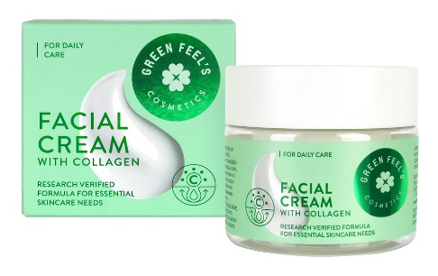 Green Feels Facial Cream With Collagen