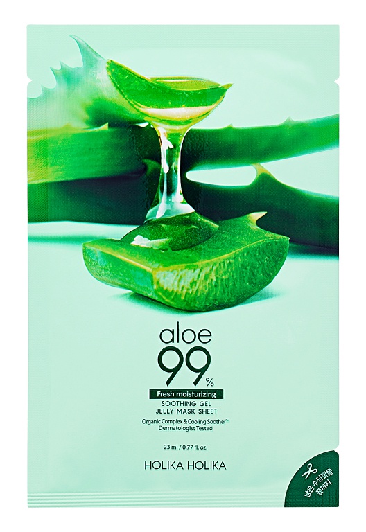Holika Holika Aloe 99% Soothing Gel Jelly Mask Sheet - Fresh Moisturizing