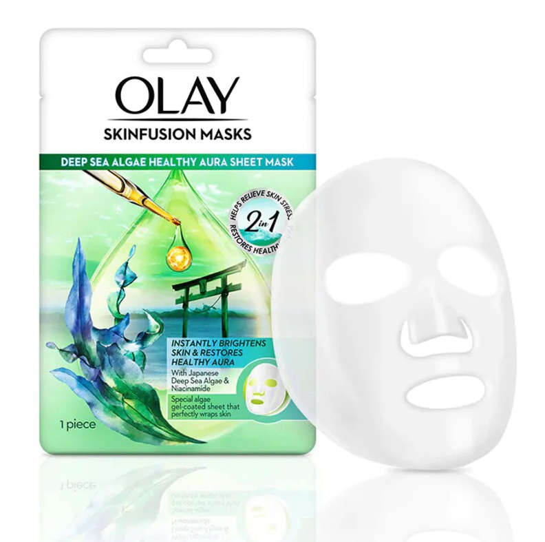 Olay Skinfusion mask Deep sea algae sheet mask