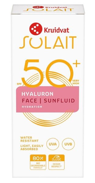 Kruidvat Solait Hyaluron SPF50+ Face Sunfluid