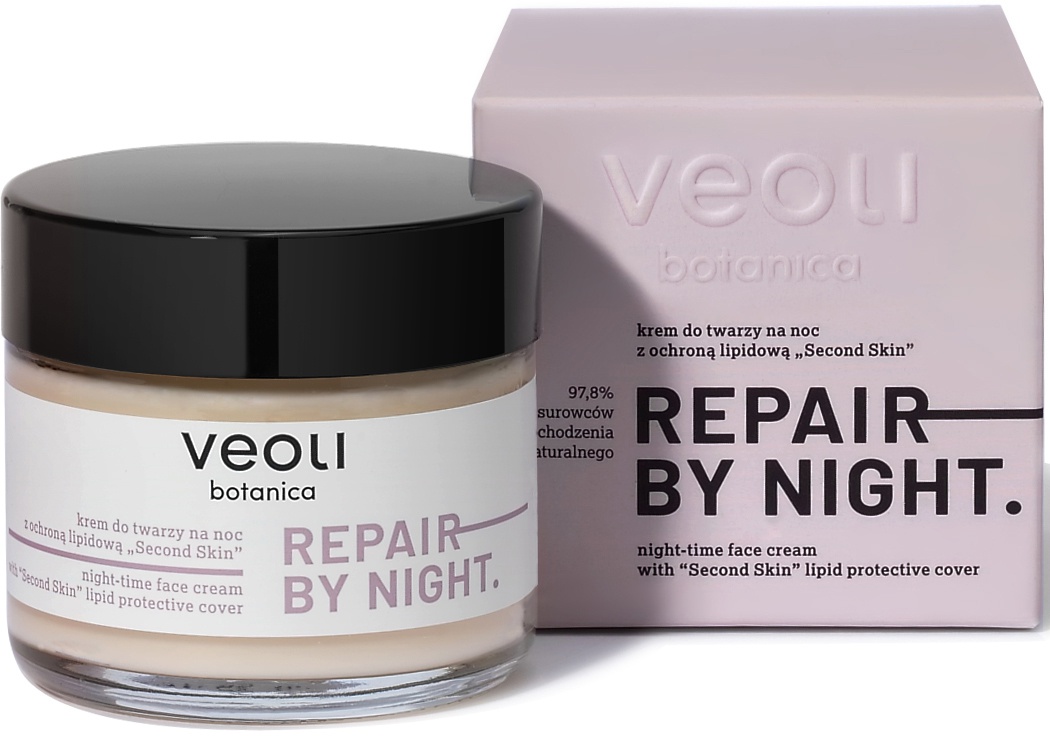 veoli botanica Repair By Night - Night-time Face Cream With "second Skin" Lipid Protective Cover