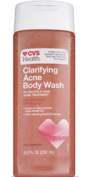 CVS Health Clarifying Acne Body Wash, Pink Grapefruit